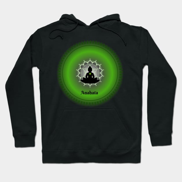 Anahata, Heart Chakra. Meditative, Mindfulness. Hoodie by Anahata Realm